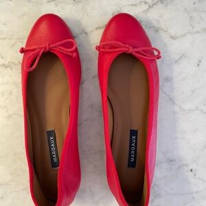 Margaux Bold Red Leather Loafers
